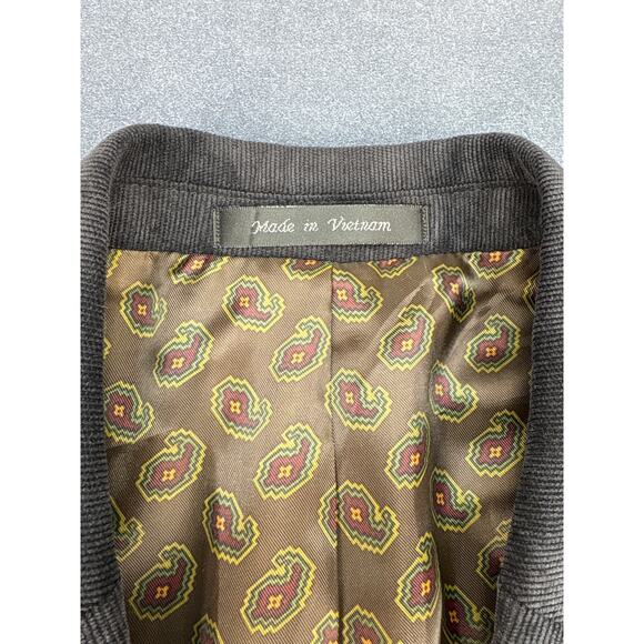 Chaps Classic-Fit Corduroy Stretch Sport Coat (Dark Gray, 42 Regular) Paisley - Picture 3 of 10